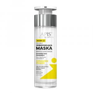 Odbudowująca maska na noc z ceramidami - Apis Ceramide Power - 50 ml