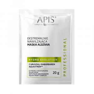 Maseczka algowa ekstremalnie nawilżająca z gruszką i rabarbarem AQUAXTREM™ - Apis Hydro Evolution - SASZETKA - 20 g