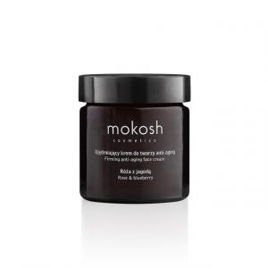 Ujędrniający krem do twarzy anti-aging Róża z jagodą Mokosh 60 ml