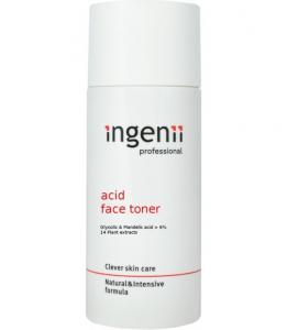 Wygładzający tonik kwasowy do twarzy - Ingenii acid face toner - 150 ml