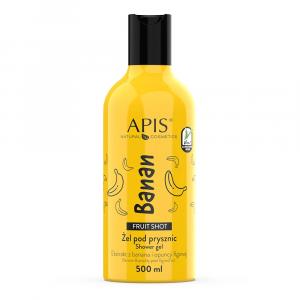 Bananowy żel pod prysznic - Apis Fruit Shot - 500 ml