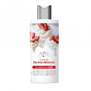 Żel pod prysznic - Apis Creamy Strawberry - 300 ml