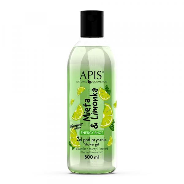 Żel pod prysznic Mięta&Limonka - Apis Energy Shot - 500 ml