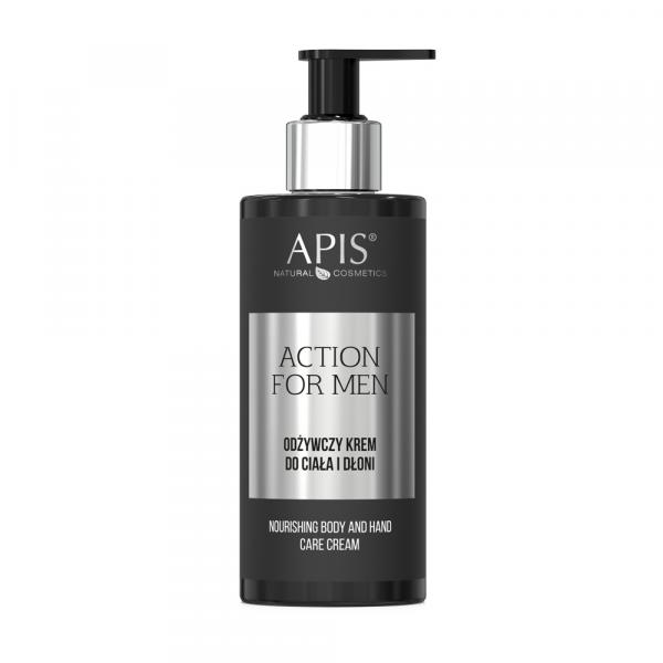 Odżywczy krem do ciała i dłoni dla mężczyzn Apis Action For Men 300 ml