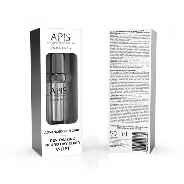 Rewitalizujący neuro-eliksir na dzień V-Lift Apis Advanced Skin Care Luxurious 50 ml