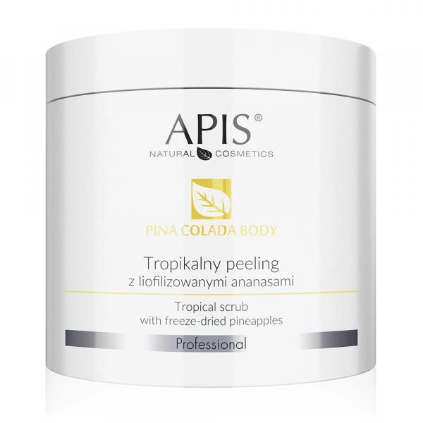 Tropikalny peeling na cellulit z liofilizowanymi ananasami Apis Pina Colada Antycellulit 650 g