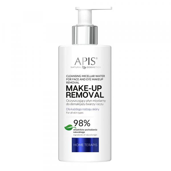 Oczyszczający płyn micelarny do demakijażu twarzy i oczu - Apis Make-Up Removal Home Terapis - 300 ml