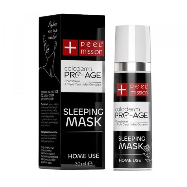 Regenerująca maska na noc - Peel Mission - Coloderm Pro Age Sleeping Mask - 30 ml