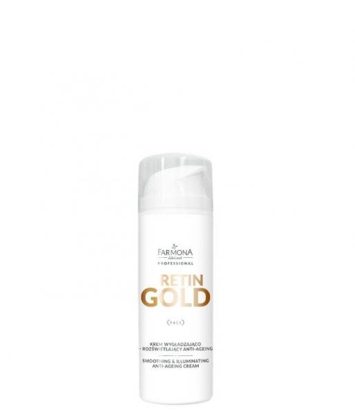 Krem wygładzająco - rozświetlający anti age Farmona Retin Gold 150ml