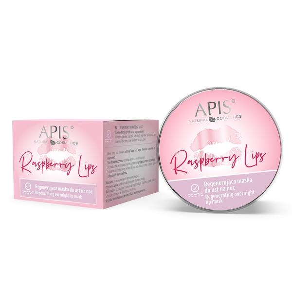 Regenerująca maska do ust na noc - Apis Raspberry Lips - 10 ml