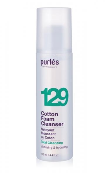 Purles 129 Cotton Foam Cleanser Pianka Myjąca z Wyciągiem z Bawełny 125 ml