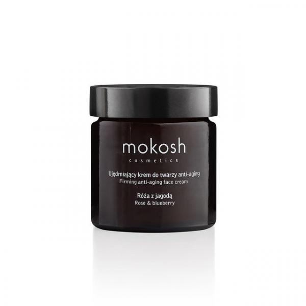 Ujędrniający krem do twarzy anti-aging Róża z jagodą Mokosh 60 ml