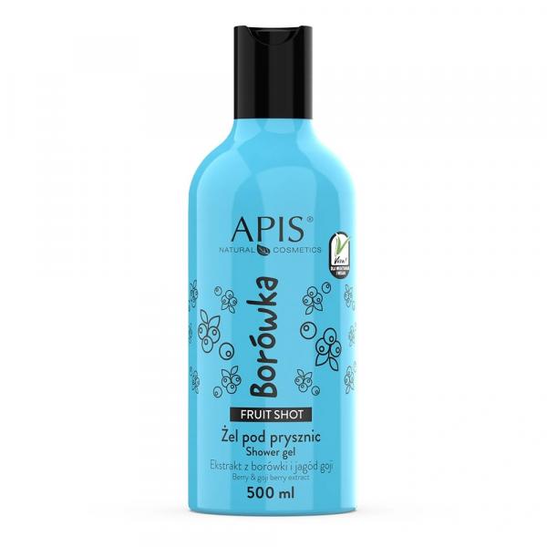 Borówkowy żel pod prysznic - Apis Fruit Shot - 500 ml