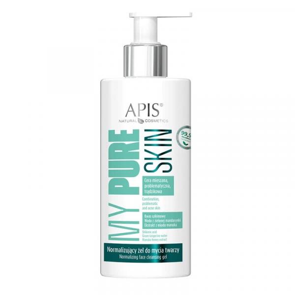 Normalizujący żel do mycia twarzy - Apis My Pure Skin - 300 ml