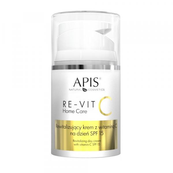 Rewitalizujący krem z witaminą C na dzień SPF 15 Apis Professional RE-VIT C Home Care 50 ml