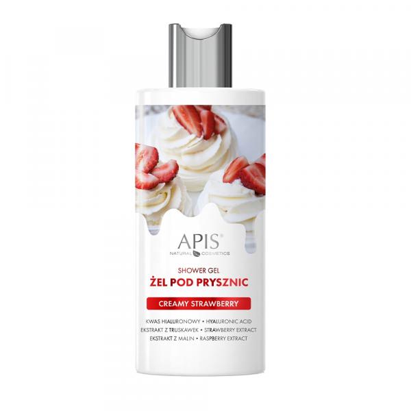 Żel pod prysznic - Apis Creamy Strawberry - 300 ml