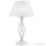 Lampa stołowa glamour Grace ARM247-00-G z abażurem biała