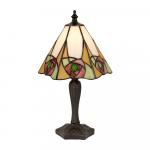 Stołowa lampka Ingram 64185 Endon Tiffany kwiaty czarny kolorowy