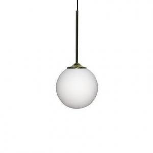 LAMPA wisząca GLASGOW 50101284 Candellux modernistyczna OPRAWA szklana kula zwis czarny biały