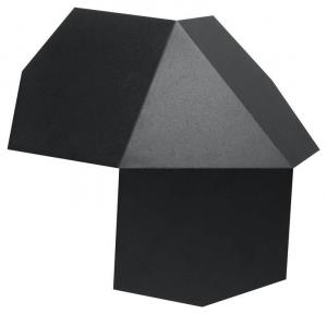 Kinkiet LAMPA ścienna SL.0425 metalowa OPRAWA geometryczna czarna