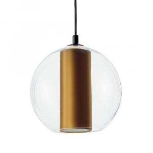 Pokojowy żyrandol szklany MERIDA 11096105 stylowa lampa złota