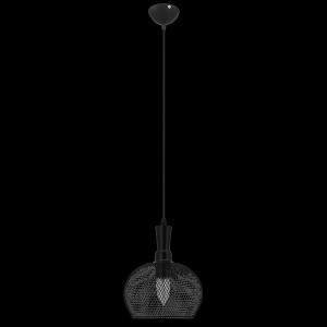 Druciana lampa wisząca 9902/1 ZWIS - 01 do pokoju czarna