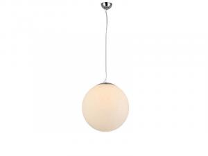 Loftowa lampa wisząca White Ball kula do pokoju biała