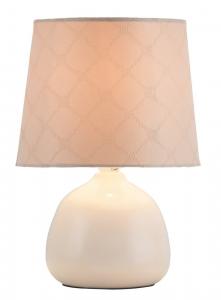 Klasyczna lampa stołowa Ellie 4380 ceramiczna beżowa
