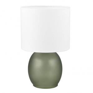 Tkaninowa lampa stołowa Vela 517900115 Trio zielona biała