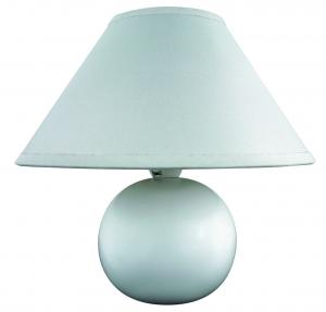 Ceramiczna lampa stołowa Ariel 4901 stojąca do salonu biała matowa