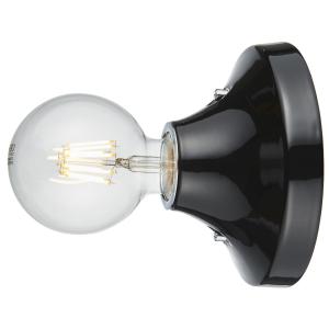 Ceramiczna lampa ścienna L&-193995 Light& do łazienki IP44 czarny