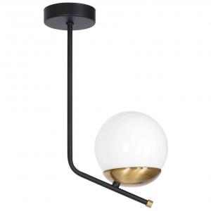 LAMPA sufitowa CARINA MLP4863 Milagro metalowa OPRAWA modernistyczna kula ball condi czarna złota biała