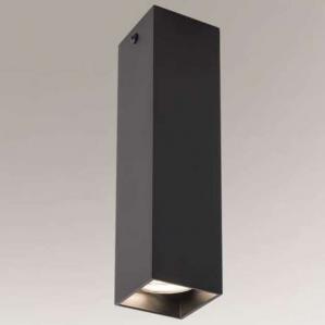 Industrialna LAMPA spot MITSUMA 7888 Shilo metalowa OPRAWA prostokątna sufitowa czarna
