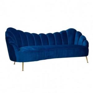 Trzyosobowa sofa Cosette S5120 BLUE VELVET Richmond Interiors glamour niebieska