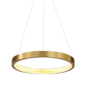 Złota lampa wisząca CGZING60A1 pierścień LED 30W do pokoju