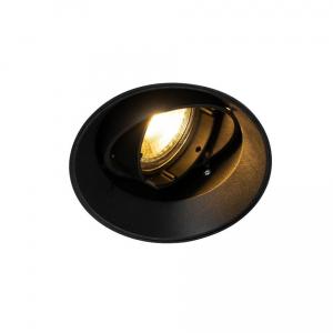 Czarna lampa podtynkowa Oneon wpuszczana nowoczesna z regulacją
