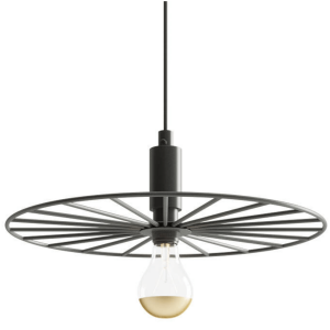 Designerska lampa wisząca Sirkel TH.144 Thoro loft druciana czarna