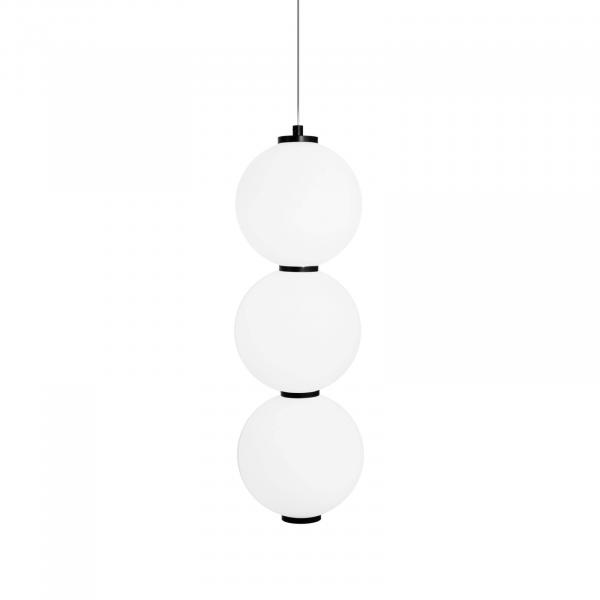 3-punktowa lampa wisząca Akiko LED 23W nad stół czarna biała