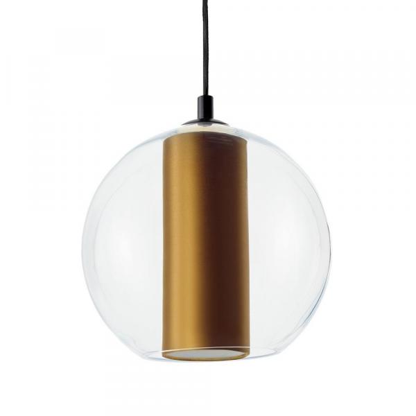 Pokojowy żyrandol szklany MERIDA 11096105 stylowa lampa złota