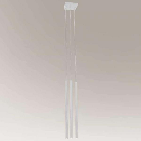 Loftowa LAMPA wisząca KOSAME 7847 Shilo industrialna OPRAWA metalowy ZWIS tuby białe