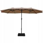 Podwójny parasol ogrodowy na taras z podstawą 460 cm