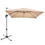 Parasol z podstawą krzyżową i aluminiowym słupkiem 295 x 295 x 272 cm