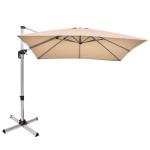 Parasol z podstawą krzyżową i aluminiowym słupkiem 295 x 295 x 272 cm