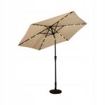 Parasol ogrodowy z diodami solarnymi led 270 cm