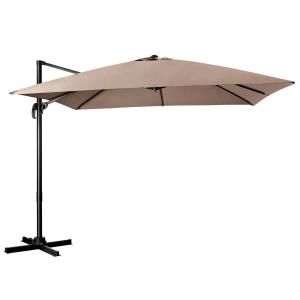 Parasol tarasowy 3m z obrotem 360° brązowy