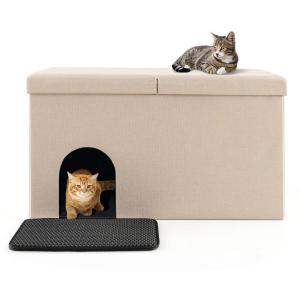Wielofunkcyjny domek dla kota beżowy