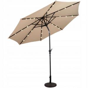 Parasol ogrodowy z solarnymi diodami led 300 cm