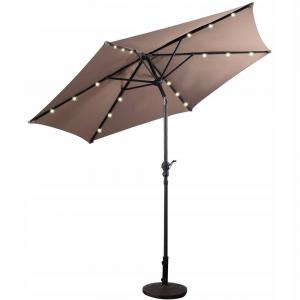 Parasol ogrodowy z diodami solarnymi led 270 cm