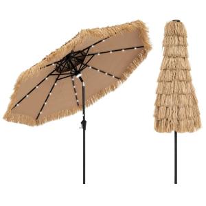 Hawajski parasol ogrodowy z oświetleniem LED