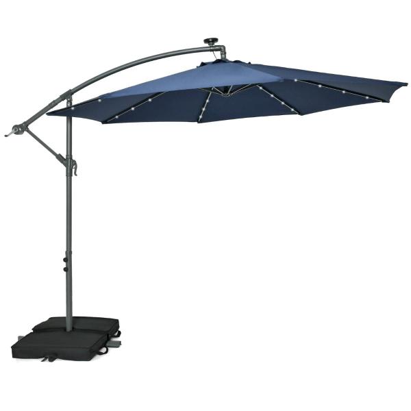 Parasol ogrodowy z oświetleniem LED